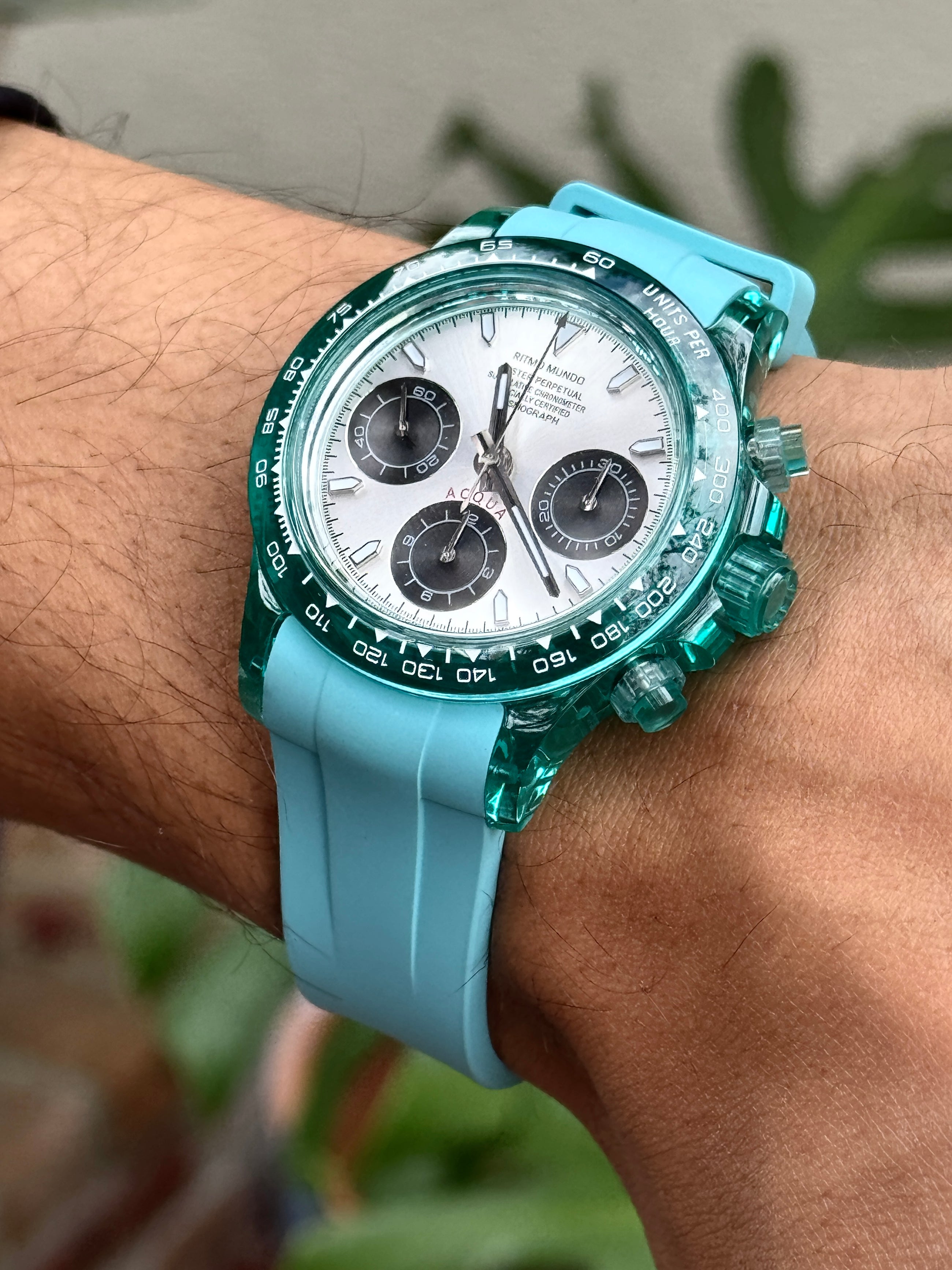 Acqua Automatic Sapphire Turquoise 39 mm
