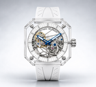 Pegasus White Sapphire Skeleton Automatic Watch