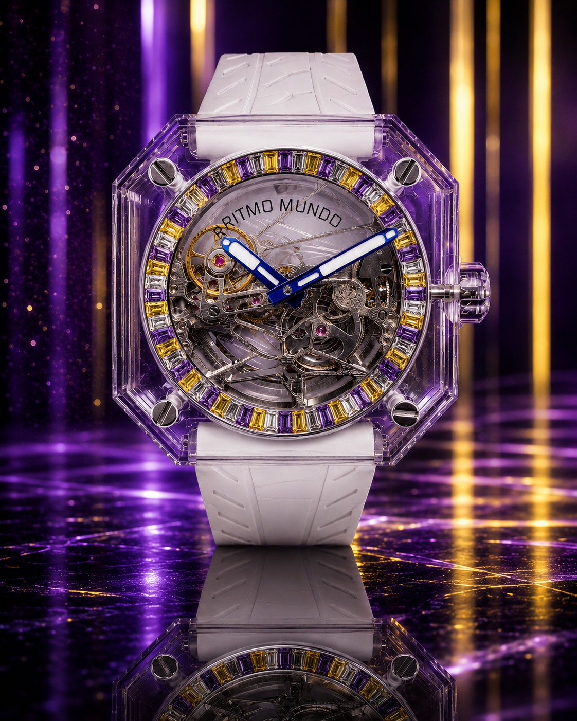 Pegasus Purple & Gold Stones