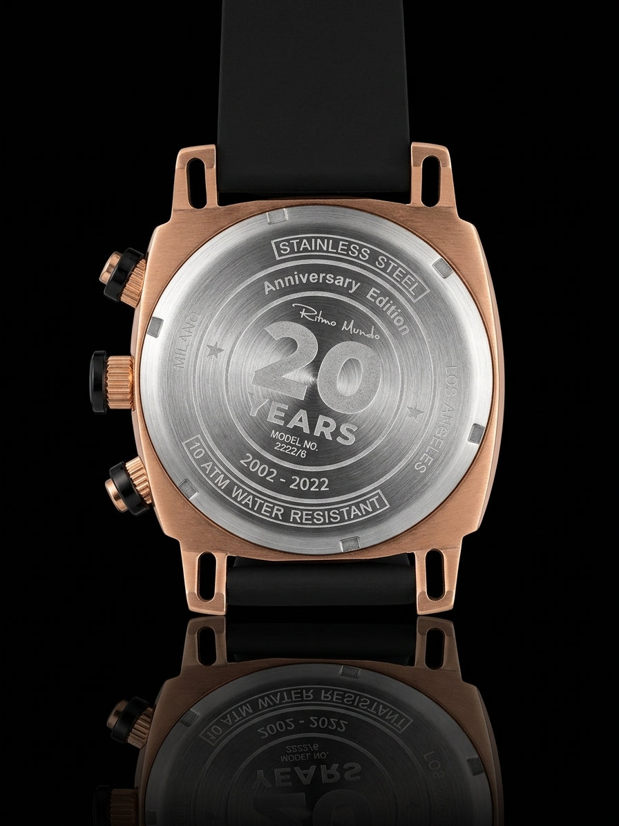Racer 20th Anniversary Art Deco Rose Gold Black