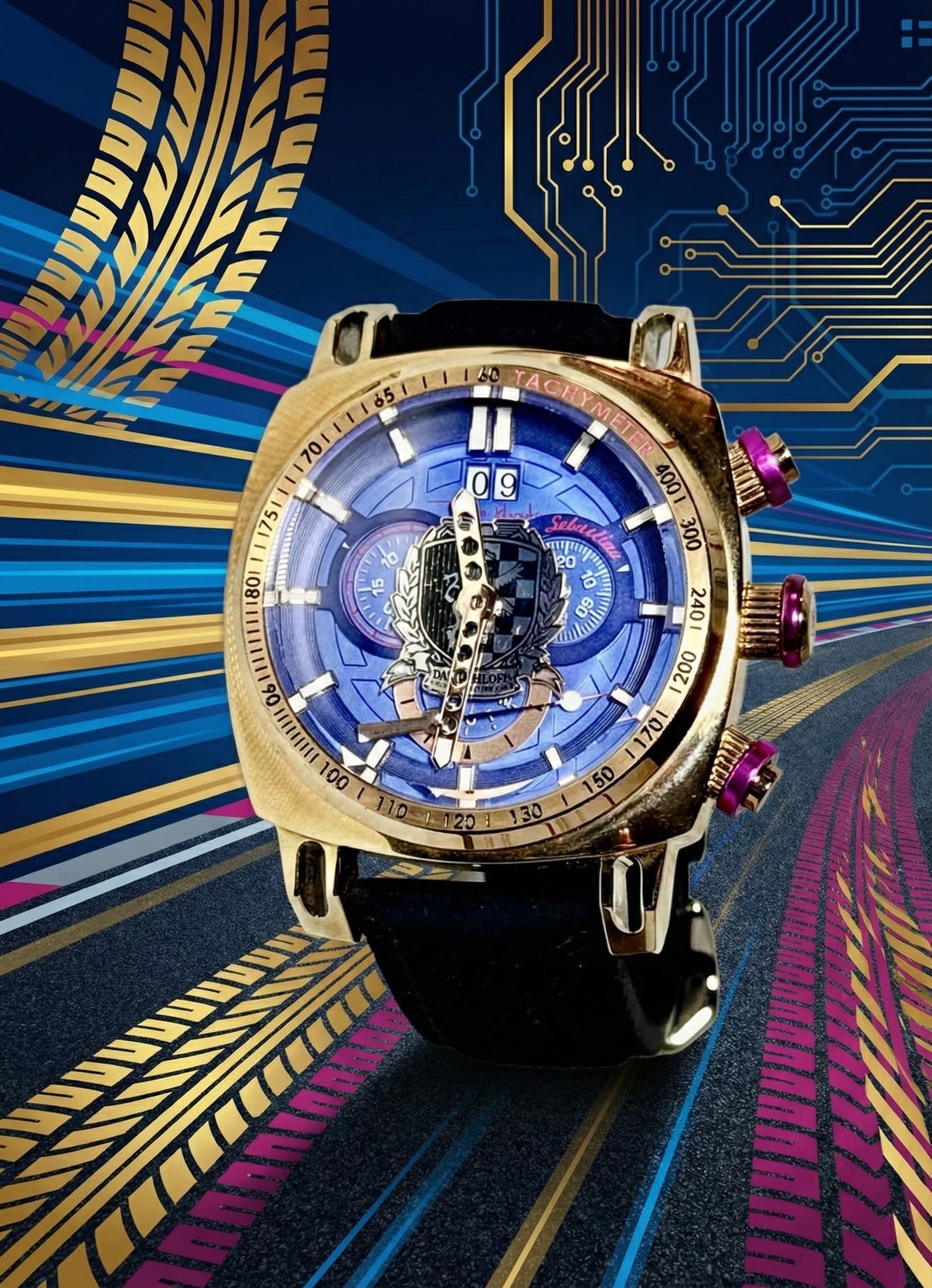 Racer Swiss Chronograph Limited Edition Model 2221 Sebastian Wheldon