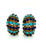 Estate Italian Turquoise & Lapis Earrings