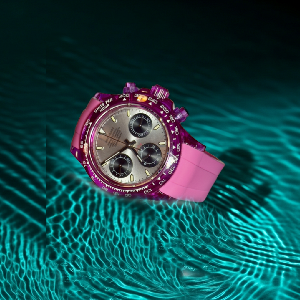 Acqua Automatic Sapphire Pink 39 mm
