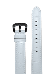 18mm White Leather Strap