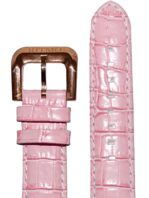 20mm Pink Leather Strap