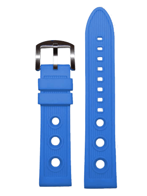 23mm Air Hole Rubber Strap Blue