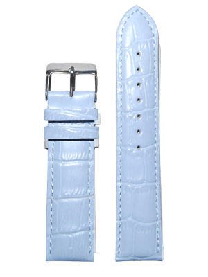 23mm Sky Blue Leather Strap