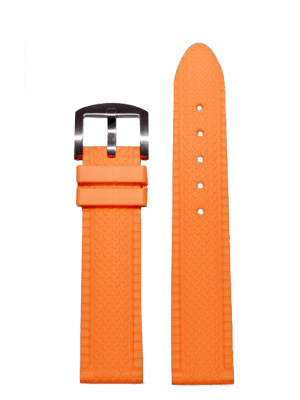 23mm Tire Tread Rubber Strap Orange