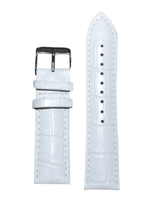 23mm White Leather Strap